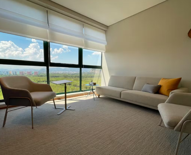 Sala de atendimento da clínica Neurodivergente Diagnósticos Barra da Tijuca